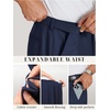 image:imageCOOFANDY Mens Dress Pants Classic Fit Flat Front Expandable Waist Suit Pant  Regular Straight Dress Slacks Weddings Bussiness Casual Meeting Wrinkle Free Modern Graduation Office Dating PartyNavy Blue