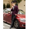 image:imageCOOFANDY Mens Tuxedo Jacket One Button Suit Jacket for Wedding Dinner  Blazer JacketDinner JacketWedding JacketSmoking JacketTuxedo BlazerWine Red