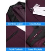 image:imageCOOFANDY Mens Tuxedo Jacket One Button Suit Jacket for Wedding Dinner  Blazer JacketDinner JacketWedding JacketSmoking JacketTuxedo BlazerWine Red