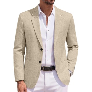 image:imageCOOFANDY Mens Blazer Casual Sport Coats Regular Fit Lightweight Suit JacketAlight Khaki