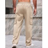 image:imageCOOFANDY Men Casual Cargo Pants Hiking Joggers Sweatpant with Multi PocketsMoon Grey