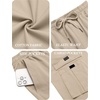 image:imageCOOFANDY Men Casual Cargo Pants Hiking Joggers Sweatpant with Multi PocketsMoon Grey