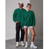 image:imageCOOFANDY Mens Crewneck Sweatshirt Lightweight Casual Fall Winter PulloversDark Green
