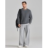image:imageCOOFANDY Mens Crewneck Sweatshirt Lightweight Casual Fall Winter PulloversDark Grey