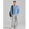 image:imageCOOFANDY Mens Crewneck Sweatshirt Lightweight Casual Fall Winter PulloversLight Blue