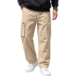image:imageCOOFANDY Men Casual Cargo Pants Hiking Joggers Sweatpant with Multi PocketsBeige