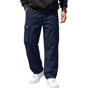 image:imageCOOFANDY Men Casual Cargo Pants Hiking Joggers Sweatpant with Multi PocketsDark Blue