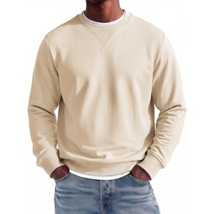 image:imageCOOFANDY Mens Crewneck Sweatshirt Lightweight Casual Fall Winter PulloversBeige