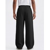 image:imageCOOFANDY Mens Casual Baggy Sweatpants Cotton Wide Leg Drawstring PantsBlack