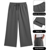 image:imageCOOFANDY Mens Casual Baggy Sweatpants Cotton Wide Leg Drawstring PantsDark Grey