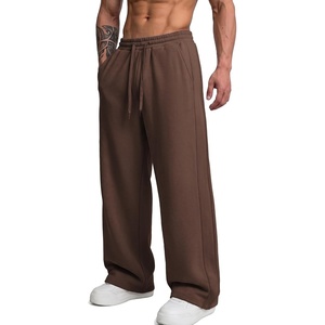 image:imageCOOFANDY Mens Casual Baggy Sweatpants Cotton Wide Leg Drawstring PantsBrown