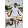 image:imageCOOFANDY Mens Casual Shorts 9 inch Inseam Elastic Waist Drawstring Short Lightweight Stretch Summer Beach ShortsLight Khaki