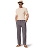 image:imageCOOFANDY Mens Cotton Linen Pants Casual Drawstring Dress Pants Beach Summer Lightweight TrousersDark Grey