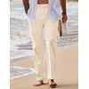 image:imageCOOFANDY Mens Linen Pants Casual Loose Fit Beach Summer Yoga Pant Lightweight Drawstring Linen TrousersLight Beige