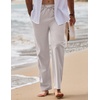 image:imageCOOFANDY Mens Linen Pants Casual Loose Fit Beach Summer Yoga Pant Lightweight Drawstring Linen TrousersLight Gray