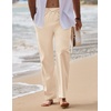 image:imageCOOFANDY Mens Linen Pants Casual Loose Fit Beach Summer Yoga Pant Lightweight Drawstring Linen TrousersMoon Gray