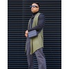 image:imageCOOFANDY Mens Sleeveless Cardigan Shawl Collar Lightweight Kimono VestArmy Green