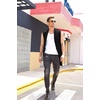image:imageCOOFANDY Mens Sleeveless Cardigan Shawl Collar Lightweight Kimono VestBlack