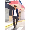 image:imageCOOFANDY Mens Sleeveless Cardigan Shawl Collar Lightweight Kimono VestBlue Violet