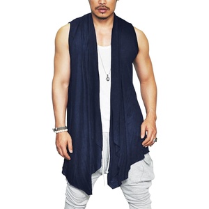 image:imageCOOFANDY Mens Sleeveless Cardigan Shawl Collar Lightweight Kimono VestBlue Violet