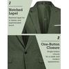 image:imageCOOFANDY Mens Blazer Casual Sport Coats Slim Fit Lightweight Sports JacketDark Green
