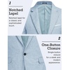 image:imageCOOFANDY Mens Blazer Casual Sport Coats Slim Fit Lightweight Sports JacketLight Blue