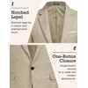 image:imageCOOFANDY Mens Blazer Casual Sport Coats Slim Fit Lightweight Sports JacketLight Khaki