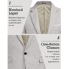 image:imageCOOFANDY Mens Blazer Casual Sport Coats Slim Fit Lightweight Sports JacketSky Grey