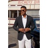 image:imageCOOFANDY Mens Casual Blazer Lightweight Sport Coat Linen Blazer Suit JacketBlack
