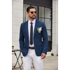 image:imageCOOFANDY Mens Casual Blazer Lightweight Sport Coat Linen Blazer Suit JacketDark Blue