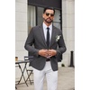 image:imageCOOFANDY Mens Casual Blazer Lightweight Sport Coat Linen Blazer Suit JacketDark Grey