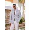 image:imageCOOFANDY Mens Casual Blazer Lightweight Sport Coat Linen Blazer Suit JacketGrey