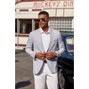 image:imageCOOFANDY Mens Casual Blazer Lightweight Sport Coat Linen Blazer Suit JacketGrey