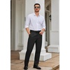 image:imageCOOFANDY Mens Classic Fit Dress Pants Expandable Waist Suit Pant Pleated Front SlacksBlack