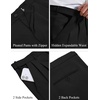 image:imageCOOFANDY Mens Classic Fit Dress Pants Expandable Waist Suit Pant Pleated Front SlacksBlack