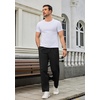 image:imageCOOFANDY Mens Classic Fit Dress Pants Expandable Waist Suit Pant Pleated Front SlacksBlack