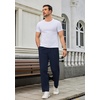 image:imageCOOFANDY Mens Classic Fit Dress Pants Expandable Waist Suit Pant Pleated Front SlacksNavy Blue