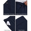 image:imageCOOFANDY Mens Classic Fit Dress Pants Expandable Waist Suit Pant Pleated Front SlacksNavy Blue