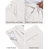 image:imageCOOFANDY Mens Classic Fit Dress Pants Expandable Waist Suit Pant Pleated Front SlacksWhite