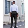 image:imageCOOFANDY Mens Classic Fit Dress Pants Flat Front Straight Suit PantBlack