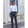 image:imageCOOFANDY Mens Classic Fit Dress Pants Flat Front Straight Suit PantBlue