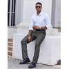 image:imageCOOFANDY Mens Classic Fit Dress Pants Flat Front Straight Suit PantDark Gery