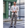 image:imageCOOFANDY Mens Classic Fit Dress Pants Flat Front Straight Suit PantGrey