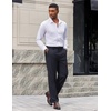 image:imageCOOFANDY Mens Dress Pants Classic Fit Flat Front Expandable Waist Suit PantBlack