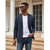 image:imageCOOFANDY Mens Sport Coats Casual Knit Blazer Two Button Suit Jacket02navy Blue