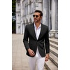 image:imageCOOFANDY Mens Sport Coats Casual Knit Blazer Two Button Suit JacketBlack