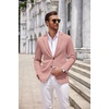 image:imageCOOFANDY Mens Sport Coats Casual Knit Blazer Two Button Suit JacketPink