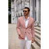 image:imageCOOFANDY Mens Sport Coats Casual Knit Blazer Two Button Suit JacketPink