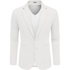 image:imageCOOFANDY Mens Sport Coats Casual Knit Blazer Two Button Suit JacketWhite