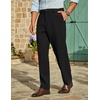 image:imageCOOFANDY Mens Stretch Dress Pants Slim fit Expandable Waist Suit PantsBlack